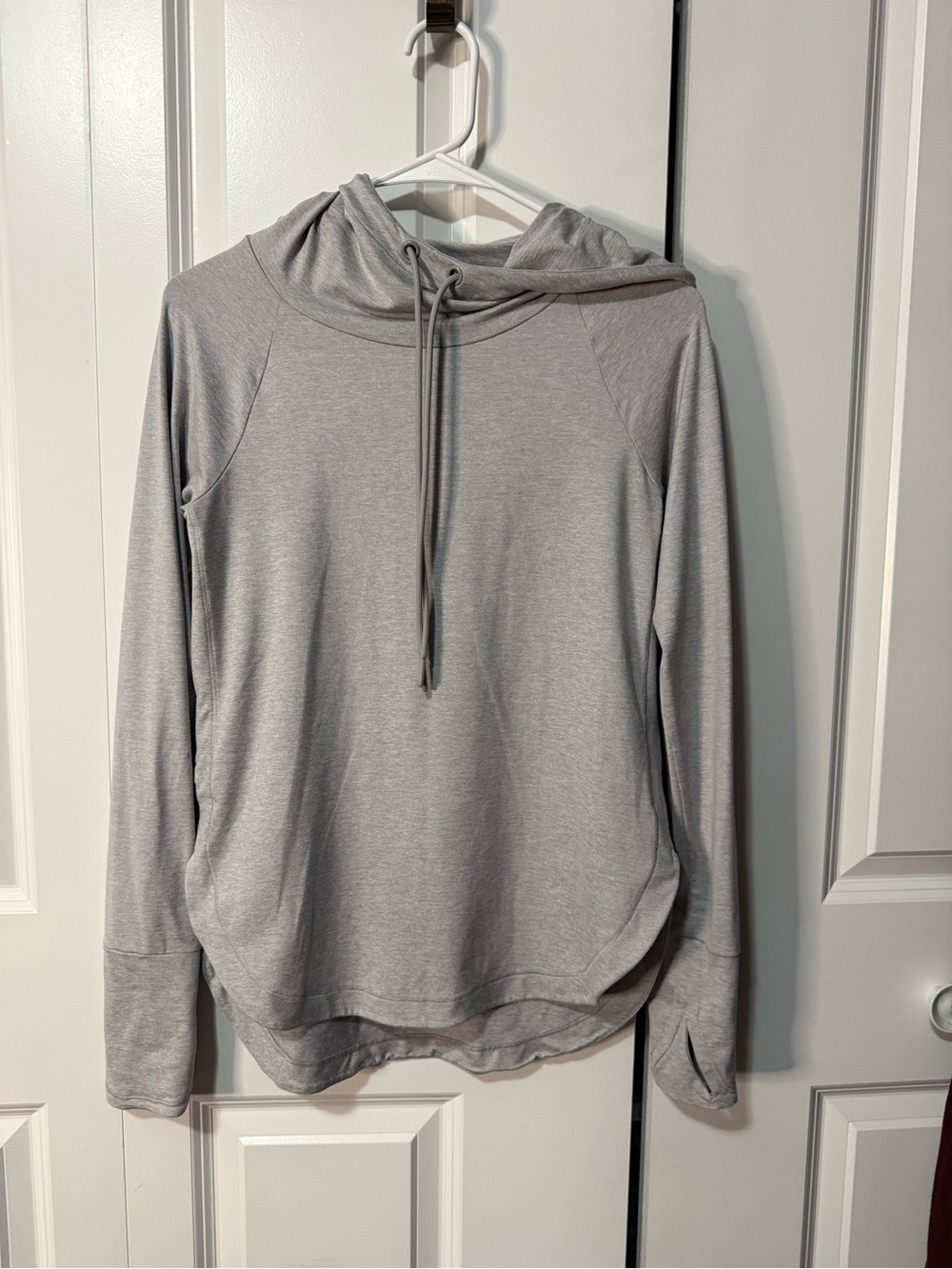 Athleta Heather Gray Oversized Hooded Pullover - XXS